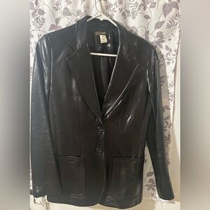 J. Crew Black Leather Women's Jacket